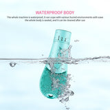 Electric Facial Cleanser Silicone Cleansing Brush Face Pore Deep Blackhead Washing Makeup Remover Foaming Brush Sonic Massager