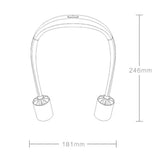 Portable Neck Fan Cooling Hanging Neck Fan USB Rechargeable Fan for Sports Outdoor Travel Adjustable Wind 3 Speed