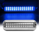 Underwater Boat Transom Light 42 LED Stainless Steel Under Water Pontoon Waterproof Lamp Marine Hardware Boat Yacht PTCS