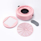 40W Nail Vacuum Cleaner Round Fan Vacuum Suction Nail Dust Collector With 1PCS Filter Manicure Machine Fan Nail Art Salon Tool