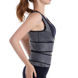 Good Healthy 2-in-1 Bust Lifter & Waist Shaper Adjustable Hook-and-loop Zipper Closure Women Shapewear