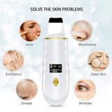 Ultrasonic Skin Scrubber Vibration Face Spatula Blackhead Remover Facial Scrubber Shovel Facial Lifting Cleaner EMS Massager NEW