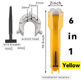 8 In 1 Flume Wrench Anti-slip Kitchen Sink Repair Tools Bathroom Faucet Assembly Key Plumbing Installation Wrench