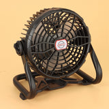Portable Home Camping Ceiling Desk Fan LED Light USB Rechargeable Fan 360 Degree Rotating Hanging Fan
