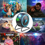 Galaxy Star Projector Light Can be Hung Rotated 360° Starry Sky Projector Bluetooth Music Player for Room Decoration Party Xmas