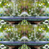 5.5 W Solar Fountain 1500 Mah Batterysolar Pond Pump Water Pump Solar Floating Fountain Pump with 6 Fountain Styles for Garden