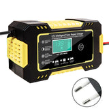 Car Battery Charger Digital LCD Display Full Automatic 12v Car Battery Charger Power Puls Repair Chargers Wet Dry Lead Acid