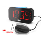 Loud Alarm Clock for Heavy Sleepers Vibrating Alarm Clock with Bed Shaker for Deaf and Hard of Hearing Night Light Alarm Clock