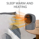 Portable Space Electric Heater With Thermostat,Personal Room Heater, Overheat Protection Ceramic Heater For Home-US Plug