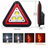 3 COB 30W 1500LM LED Work Light Portable Waterproof LED Flood Lights Triangle Warning Light for Outdoor Camping Hiking Emergency