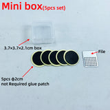 Bike Bicycle Cycling Tire Repair Kit Tool Set Inner Tube Patching Tyre Filler Glue Free Cold Patch Sealant Fix Portable Tirefit