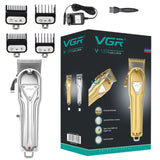 Full metal professional hair clipper for barber salon home rechargeable hair trimmer for men electric haircut machine powerful