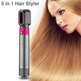 Hair Dryer Curler 5 in 1 Electric Curling Iron Hair Dryers Curling Rollers Hair Curler With Dryer And Straightening Brush