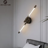 Modern Copper Wall Lamps LED Wall Sconce For Bedroom Bedside Lights Sofa Background Decor Creative Home Indoor Wall Light Gold
