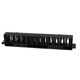 1U 12-Speed Server Cable Management Rack, 19Inch Network Rack Trunking Duct Panel, Network Cable Organizer