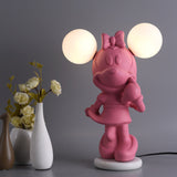 Cartoon Mouse Table Lamp Designer Nordic Living Room Children's Princess Room Bedside Lamp Net Red Cute Dimming Night Light
