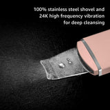 Ultrasonic Skin Scrubber Skin Spatula Blackhead Remover Pore Cleaner with 4 Modes Skin Care Tools for Facial Deep Cleaning