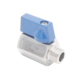 1/4"BSP Mini Stainless Steel 316 Ball Valves 1000 PSI (WOG) PN63 FxF OR MxF