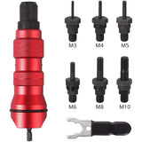 M3-M10 Cordless Electric Rivet Nut Tool Converter, Insert Nut Tool Household Rivet Nut Kit