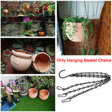 5 Sets With Hooks Flower Pot Decoration  Home Outdoor Durable Hanging Basket Chain Iron For Birdhouses Garden Plant