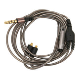 Earphone Replacement Cable OFC Copper Gold Plated Soft Flexible 3.5mm Headphone Cable with Mic for SE215 SE315 SE425 SE535 SE846