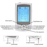 24 Modes TENS Massager Rechargeable Pulse Muscle Stimulation Massager for Back Knee Neck 110‑240V Muscle Relaxer