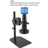 13MP HDMI VGA HD Monocular Microscope Digital Camera  C mount 130X lens USB LED Light Workbench Stand Repair Phone Soldering