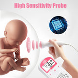 Doppler Fetal Heart Rate Monitor Home Pregnancy Baby Sound Heart Rate Detector Accurate Ultrasound Prenatal For Health Care