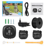 Pet Electronic Dog fence System Vibration Shock sound Rechargeable IP67 for small large dogs training collars dog accessories
