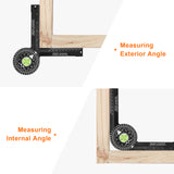 Miter Saw Protractor Ruler Digital Protractor ABS 360° Angle Ruler Inclinometer Measuring Instruments Tools for Woodwork
