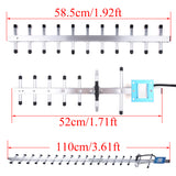 20dBi 2G/3G/4G Yagi Antenna 824-2700MHz N Female External Outdoor Antenna For GSM UMTS LTE Mobile Signal Booster Repeater