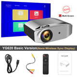 YG620 Full HD Projector 1080P Proyector 150 inch Screen 3D Video YG621 Wireless WiFi Airplay Beamer Home Theater Projector