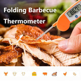1PC Digital Display Folding Food Thermometer Probe Barbecue Thermometer Kitchen Barbecue Electronic Water Thermometer Wholesale