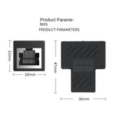 5PCS 1 To 2 Way LAN Ethernet Network Cable Splitter Adapter RJ45 Female Splitter Socket Connector Adapter For Laptop