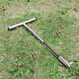 21 Inch Portable Soil Sampler Stainless Steel Soil Sampling Tool Home Garden Lawn Farm Maintenance Tool T-Handle Soil Sampler