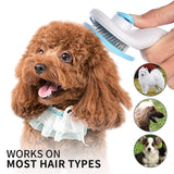 Cat Comb Dog Comb Pet Hair Comb Self Cleaning Slicker Brush for Dog and Cat Removes Hair Massages Gatos Productos Para Mascotas
