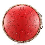 new Steel Tongue Drum 14 Inch 15 Tone Drum Handheld Tank Drum Percussion Instruments Yoga Meditation Music Lovers Beginner Gift