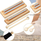 Wooden Percussion Instrument Chime Bell Mallet Knocking For Prayer Yoga Storage Bag Meditation Chime Energies Healing