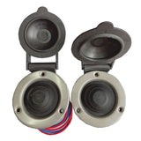 2pcs 3" Marine Boat Anchor Windlass Deck Foot Switch Heavy Duty Covered DC12/24V
