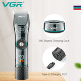 15 -speed adjustable hair trimmer professional for men grooming beard hair clipper electric hair cutter machine rechargeable set