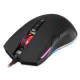 Motospeed V70 USB Wired Gaming Mouse RGB Mouse Ergonomic Design 8-gear Adjustable DPI Wide Compatibility Black