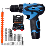 12V Electric Screwdriver 30NM Wireless Drill With Led Light Portable Battery Nail Drill Machine Garden Carpentry Power Tool Set