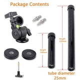 Camera Tripod Boom Arm,Rotatable Tripod Extender for Studio Outdoor Macro Over Head Shooting,25mm Tube,32cm Length
