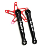 Litepro Folding Bike Crankset CNC For Brompton Ultralight 130BCD 170mm 14 16 Inch Bicycle Crankset Square Hole BMX Parts