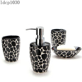 Bathroom Decoration Accessories Nordic Light Luxury Ceramic Brushing Cup Soap Dispenser Toothbrush Holder Bathroom Supplies