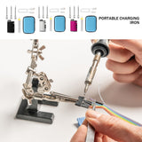 Battery Soldering Iron Wireless Portable Rechargeable Soldering Iron 510 Interface Soldering Iron Head Soldering Repair Tool