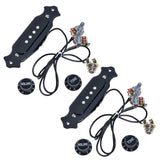 2sets Pre-Wired Cigar Box Guitar Pickup with Volume &amp; Tone for electric guitar