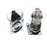 Transparent PU Caster Mute Universal Heavy Duty Furniture Wheel For Children's Car Office Chair Swivel Casters
