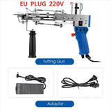 Tufting Gun 2 IN 1 Electric Carpet Tufting Gun Carpet Weaving Flocking Machines Can Do Both Cut Pile and Loop Pile Hand Gun