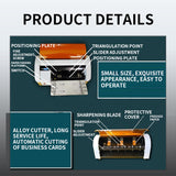 A4 Semi-automatic Business Card Cutting machine SSB-001 Self-sharpening Knife Anti-bevel 90*54mm Business Card Cutting machine